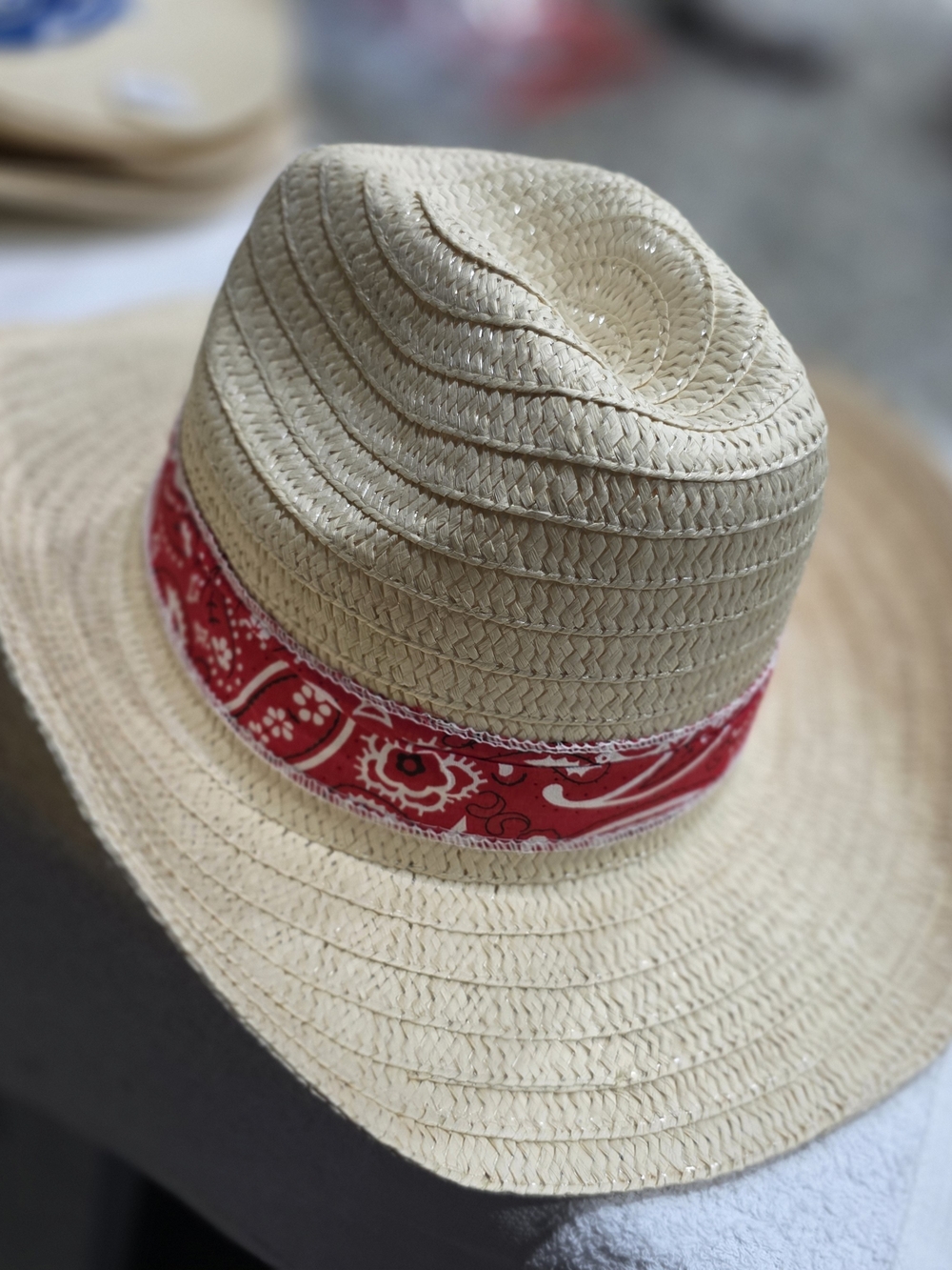 NWOT Cowboy Western Hat with Red Bandana Accent